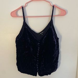 Crushed Velvet Crop Top